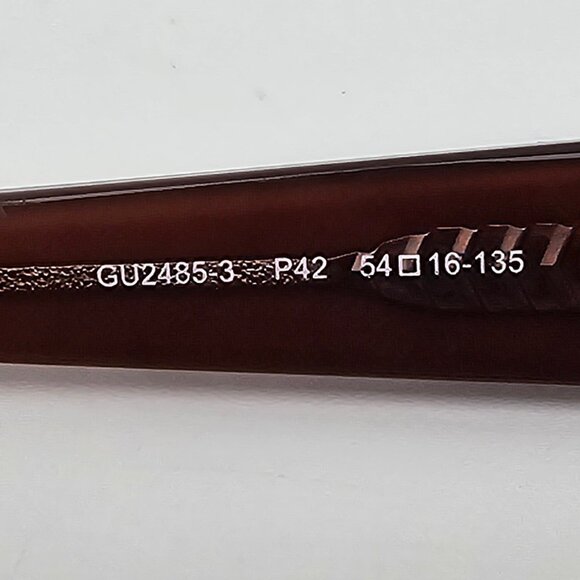 Guess GU2485-3 P42 Crystal Brown Fade Cat Eye Eyeglasses Frame w/ Flexhinge 54mm main image 10